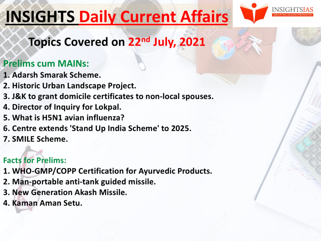 Insights Daily Current Affairs Pib Summary 22 July 2021 Puuchoias Puucho Ias 8895